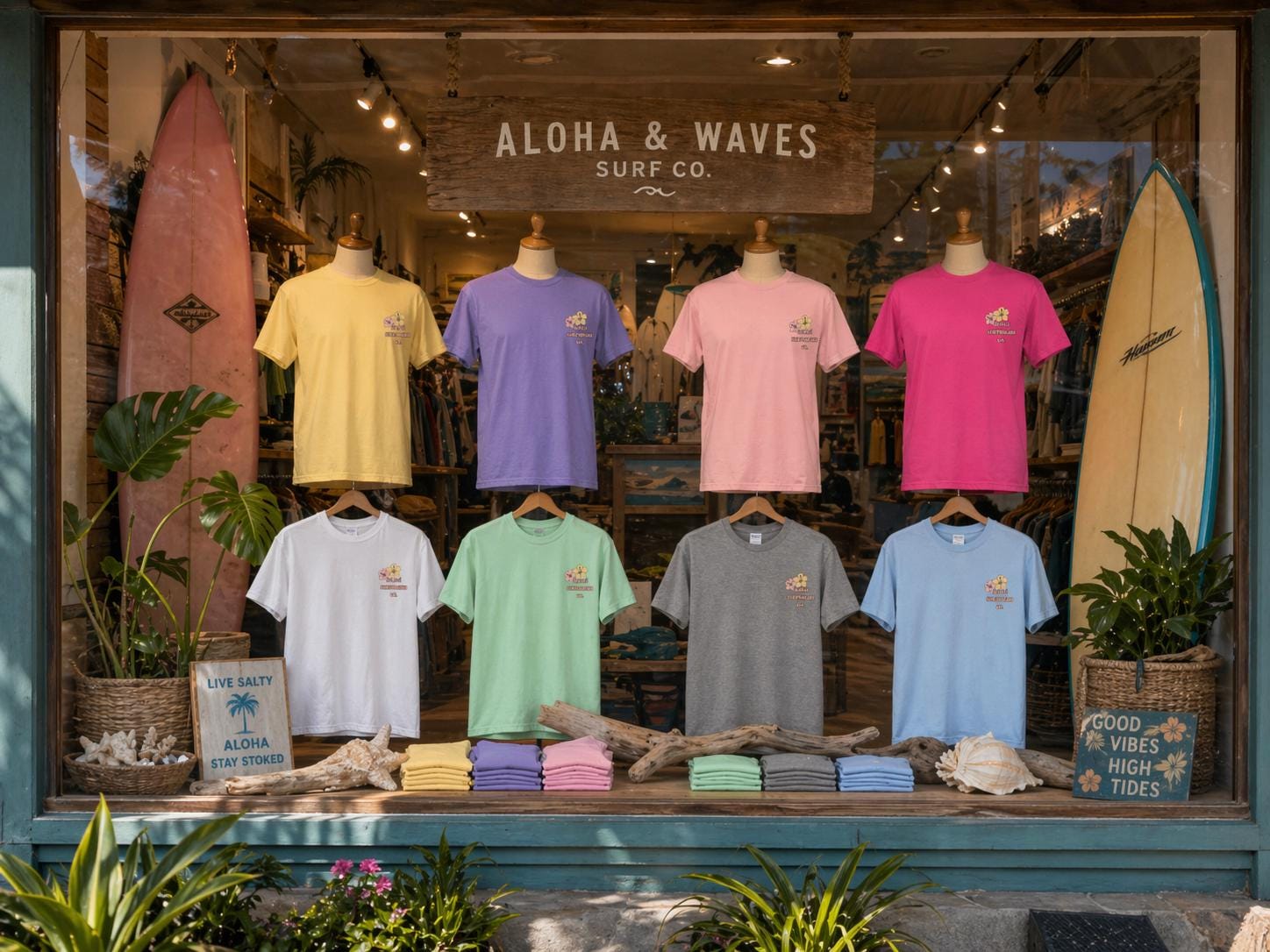 Aloha Hawaii Surf Graphic Tee