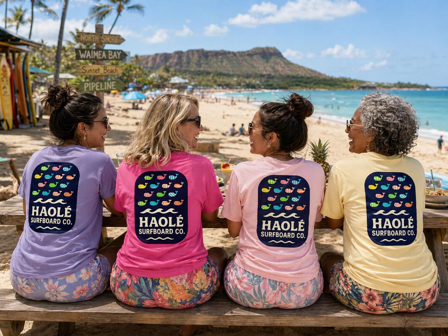 Haolé Surfboard Co. Whale Graphic Tee