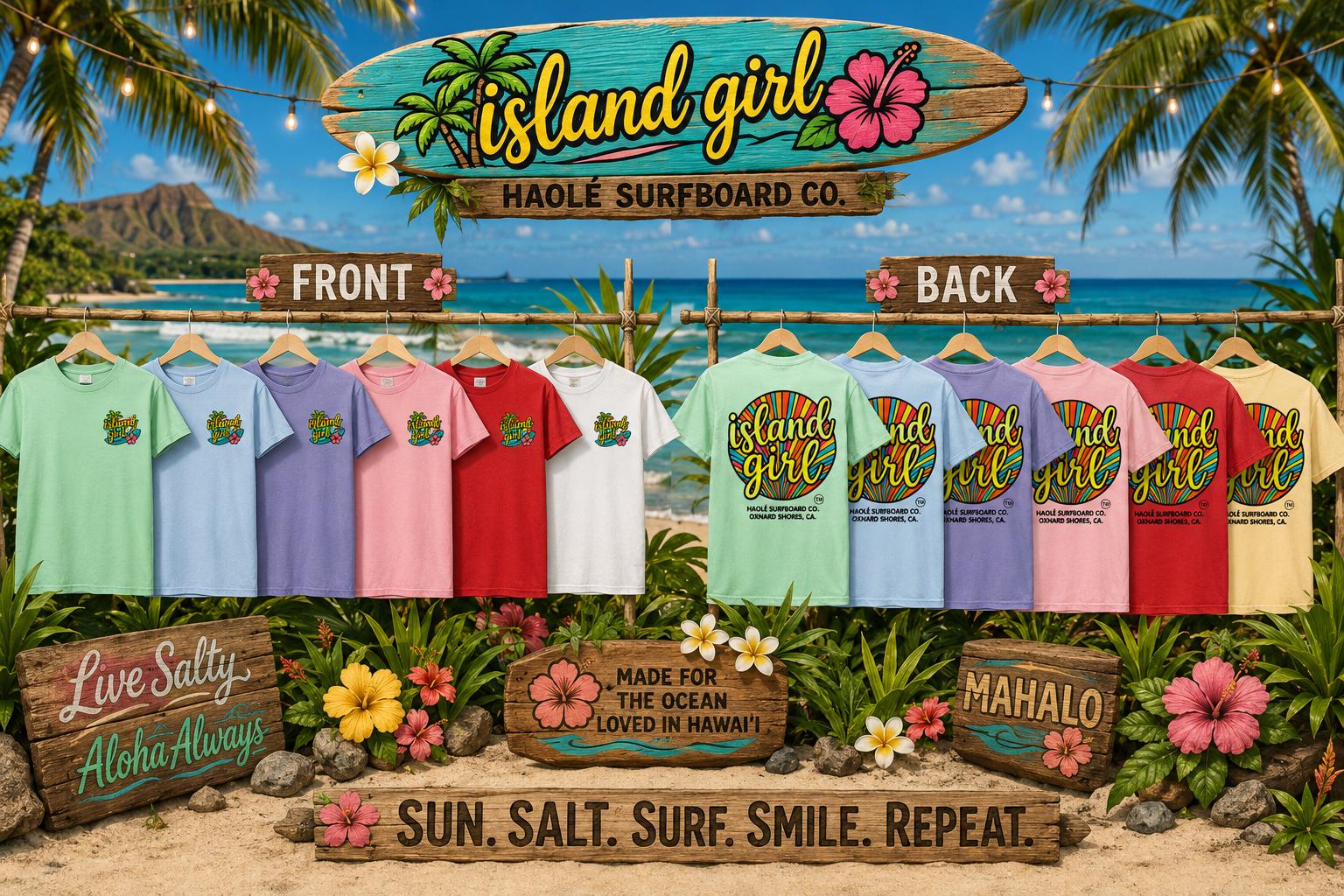 Island Girl Beach Graphic Tee