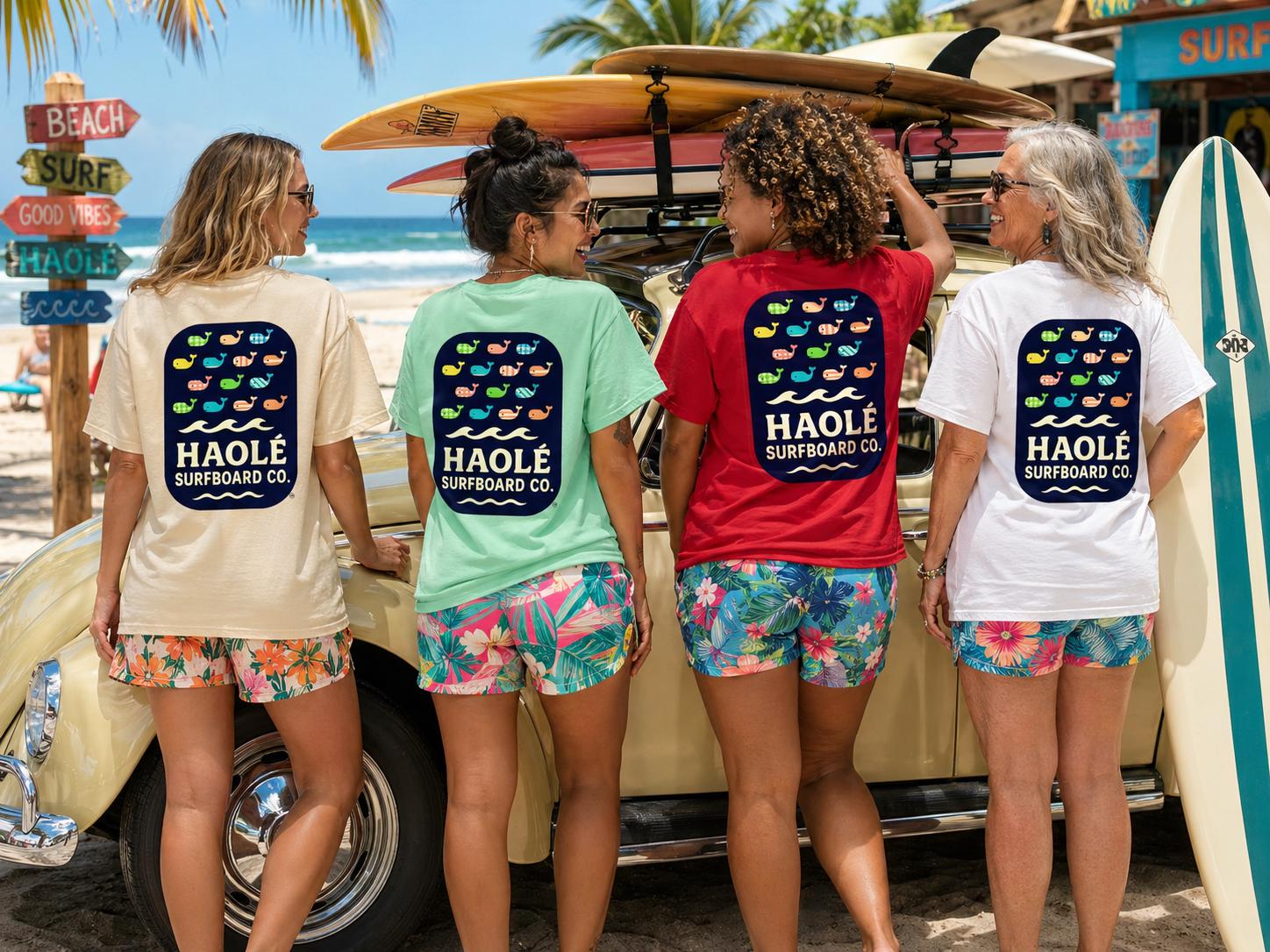 Haolé Surfboard Co. Whale Graphic Tee