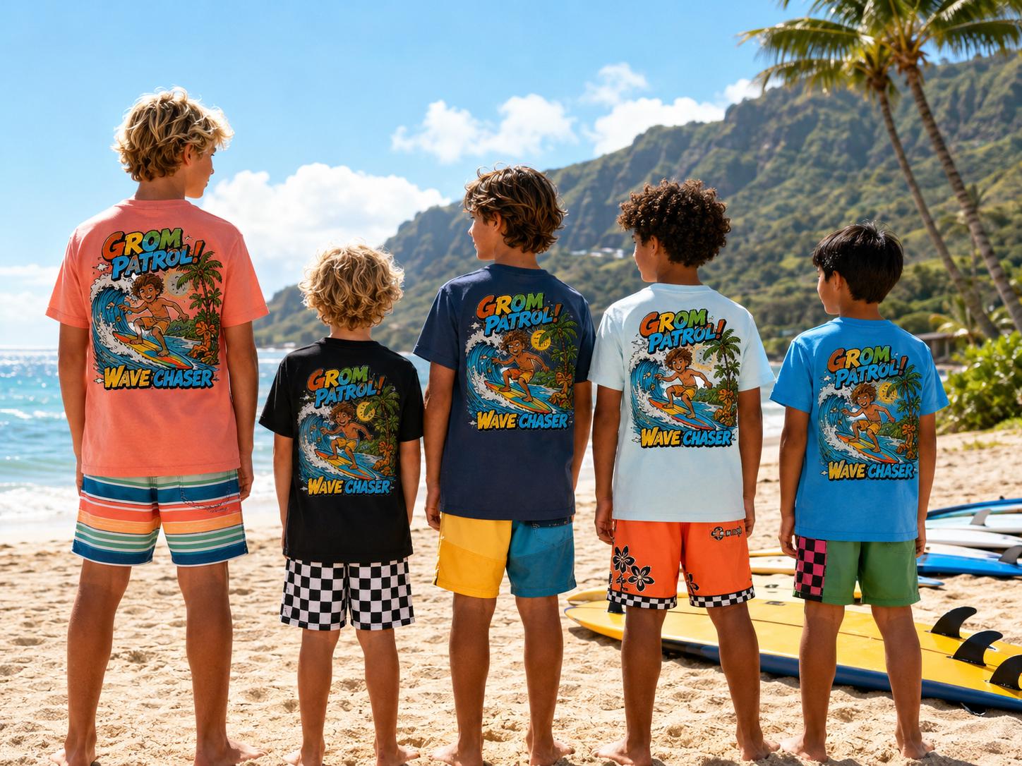 Boys Grom Patrol Surf Comfort Colors  Tee