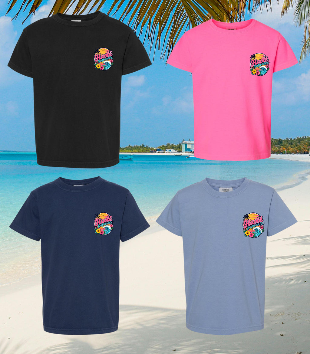 Girls Fun Times and Tan Lines Comfort Colors Tee