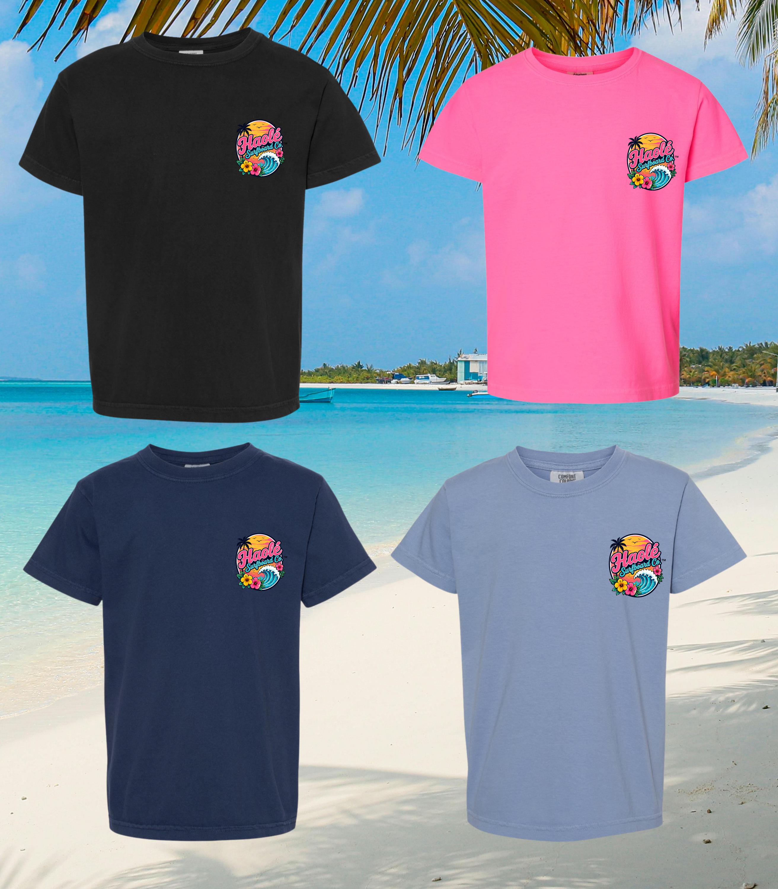 Girls Fun Times and Tan Lines Comfort Colors Tee