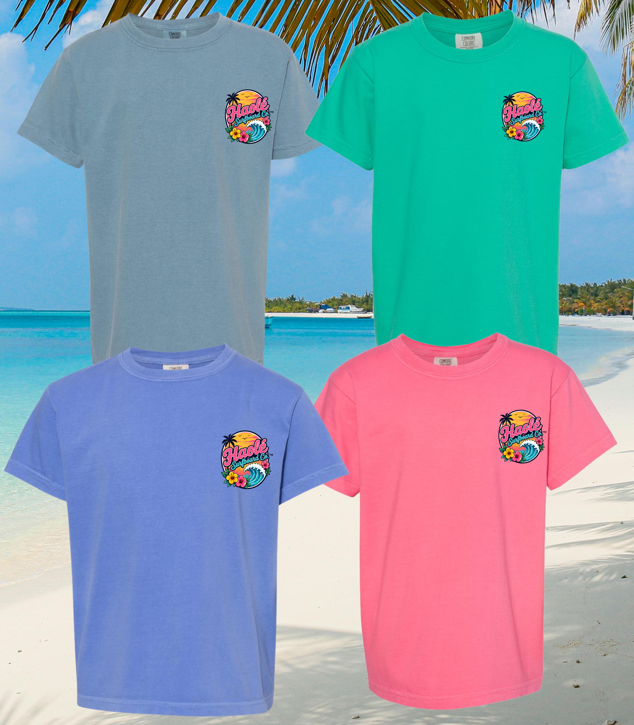 Girls Fun Times and Tan Lines Comfort Colors Tee