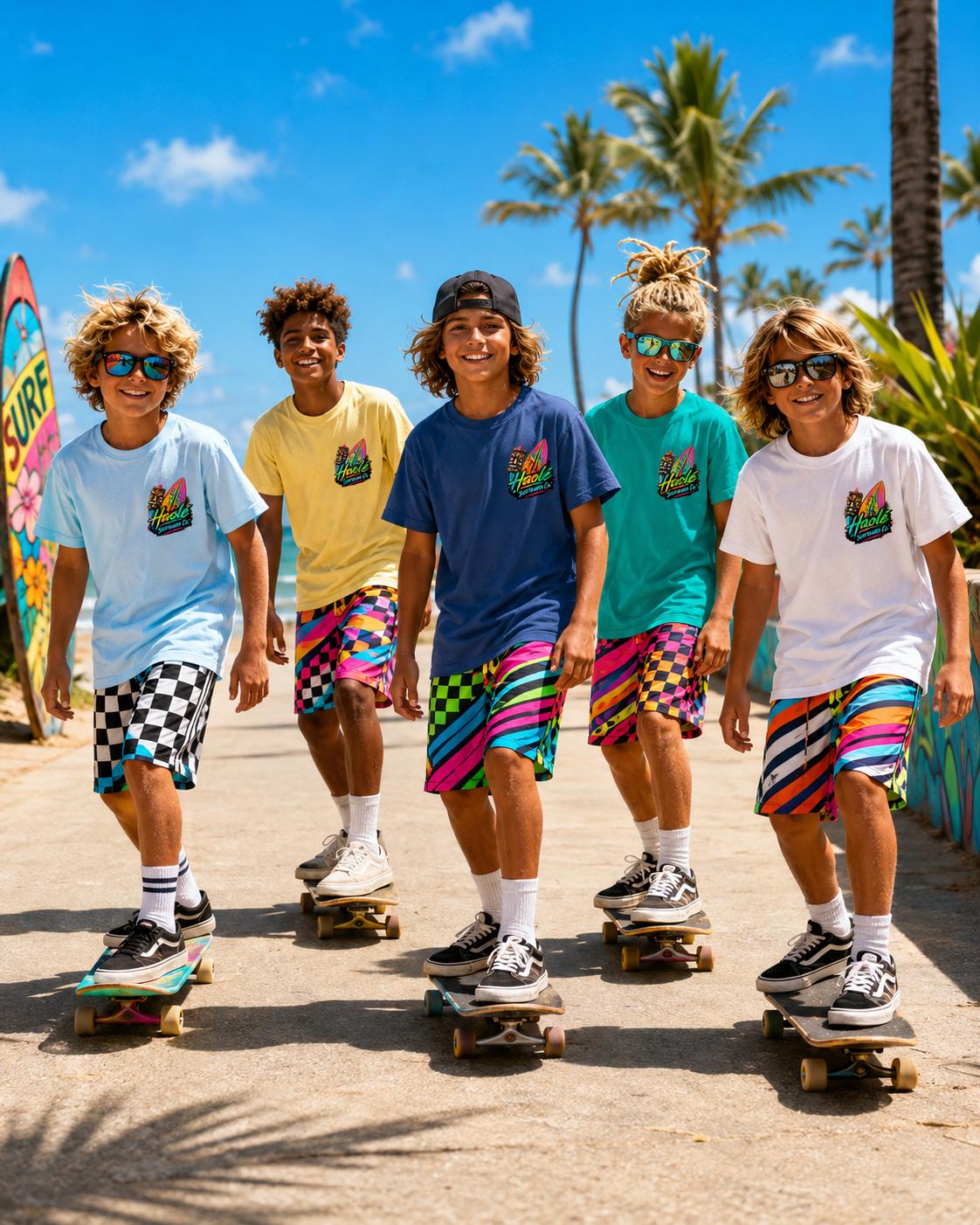 Boys Grom Wave Catcher Surf Tee
