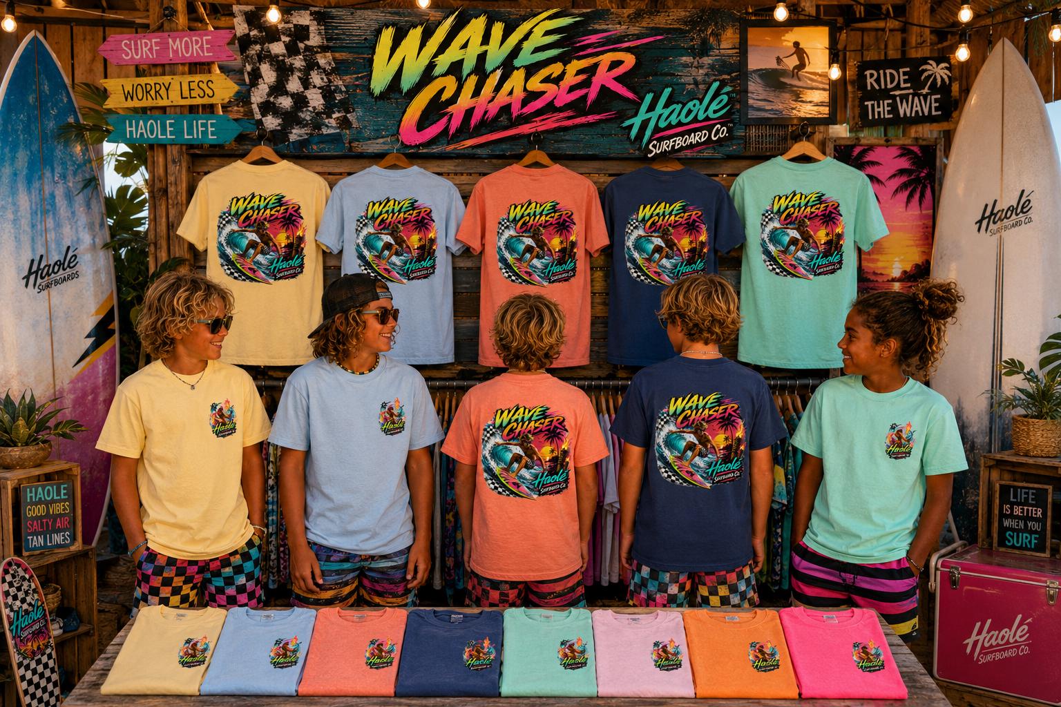 Boys Grom Wave Catcher Surf Tee