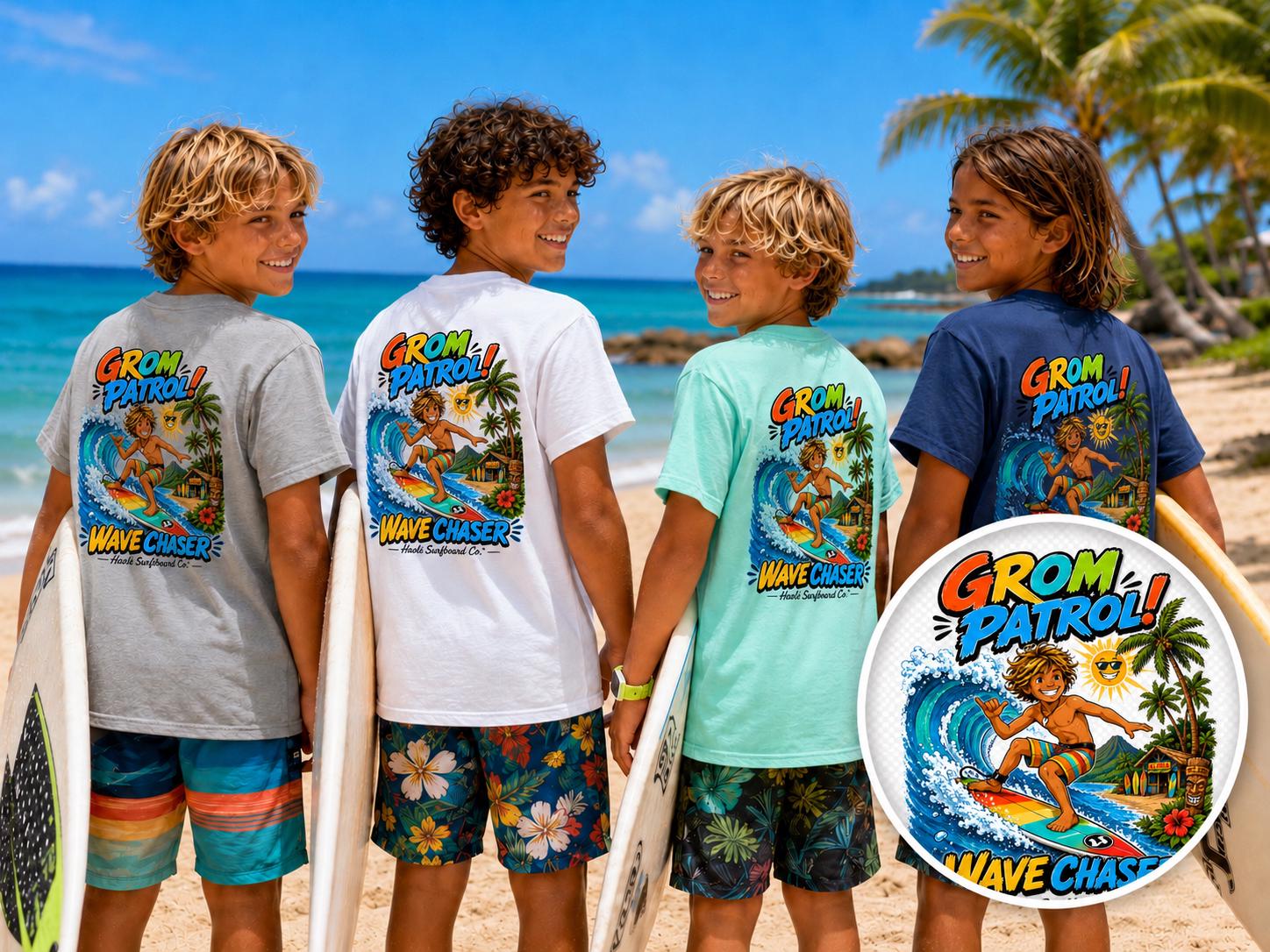 Boys Grom Patrol Surf Comfort Colors  Tee