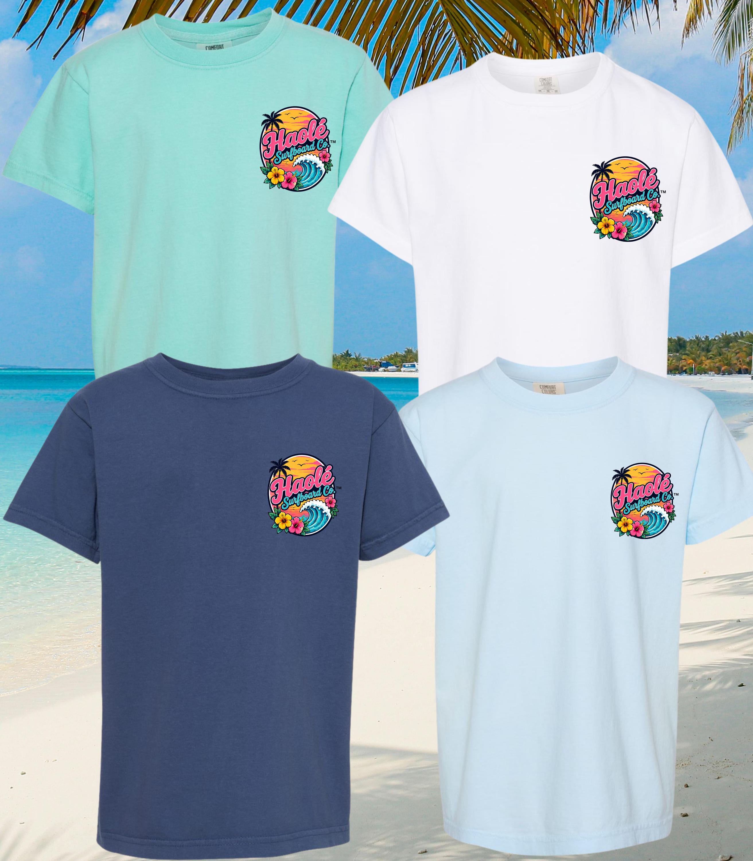 Girls Fun Times and Tan Lines Comfort Colors Tee