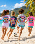 Girls Fun Times and Tan Lines Comfort Colors Tee