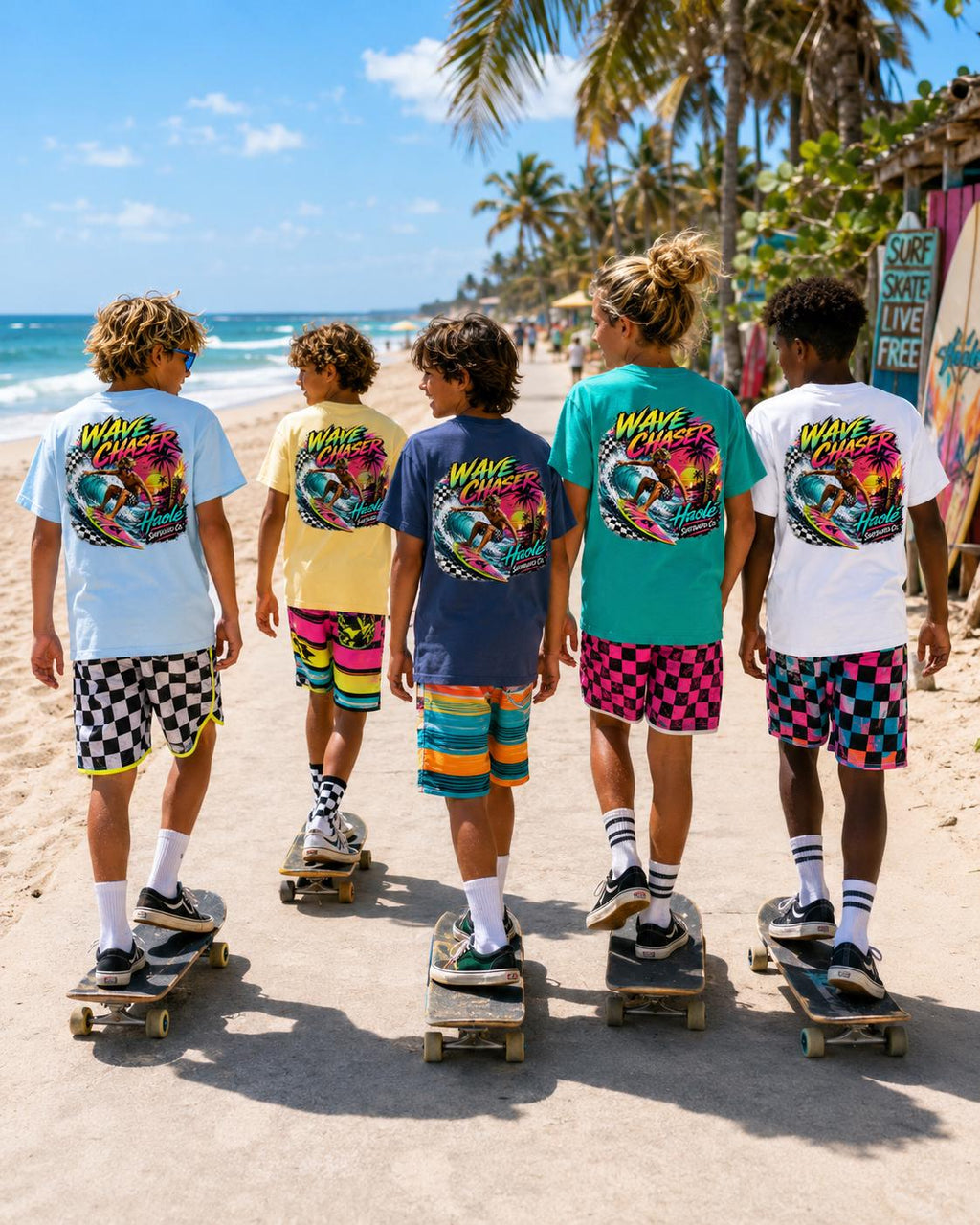 Boys Grom Wave Catcher Surf Tee