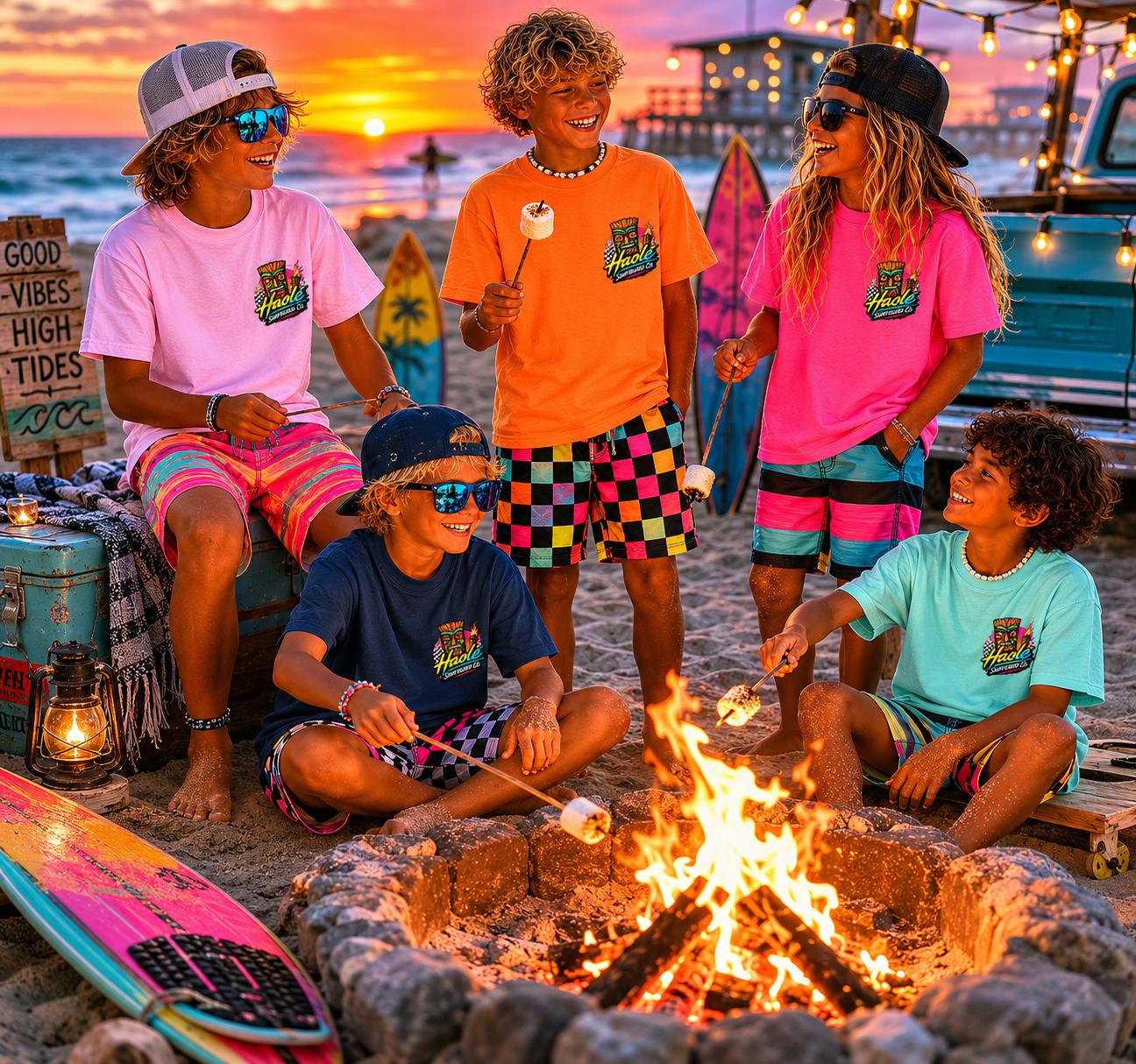Boys Grom Wave Catcher Surf Tee